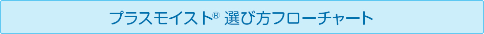 プラスモイスト選び方フローチャート